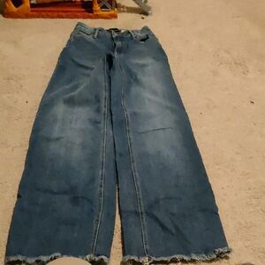 BCBGeneration High Rise Wide Leg Blue Denim Jeans 0/24 Y2K Cottagecore Vintage